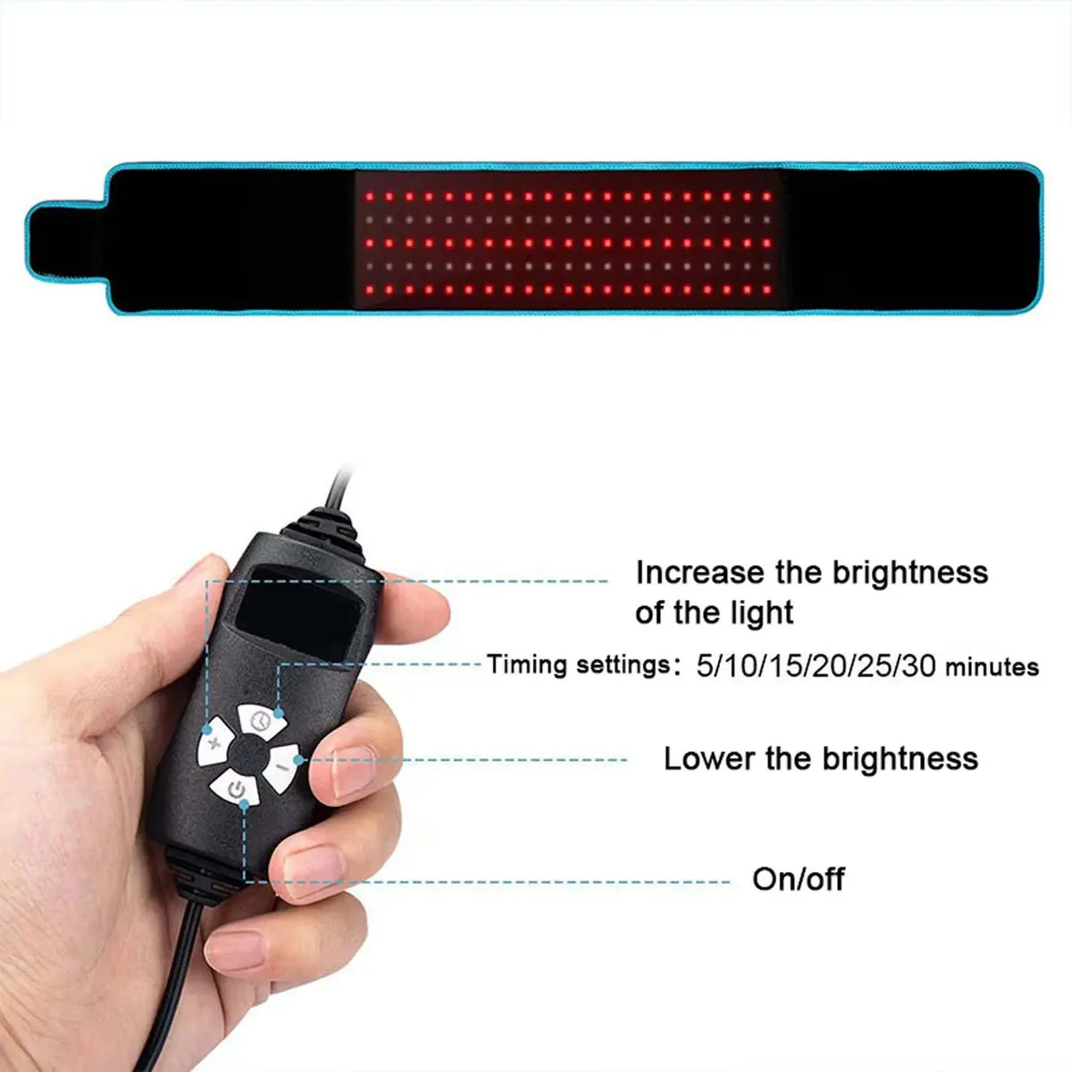 Cinturon de Fisioterapia de Luz Roja