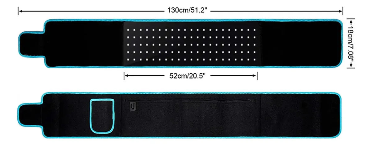 Cinturon de Fisioterapia de Luz Roja