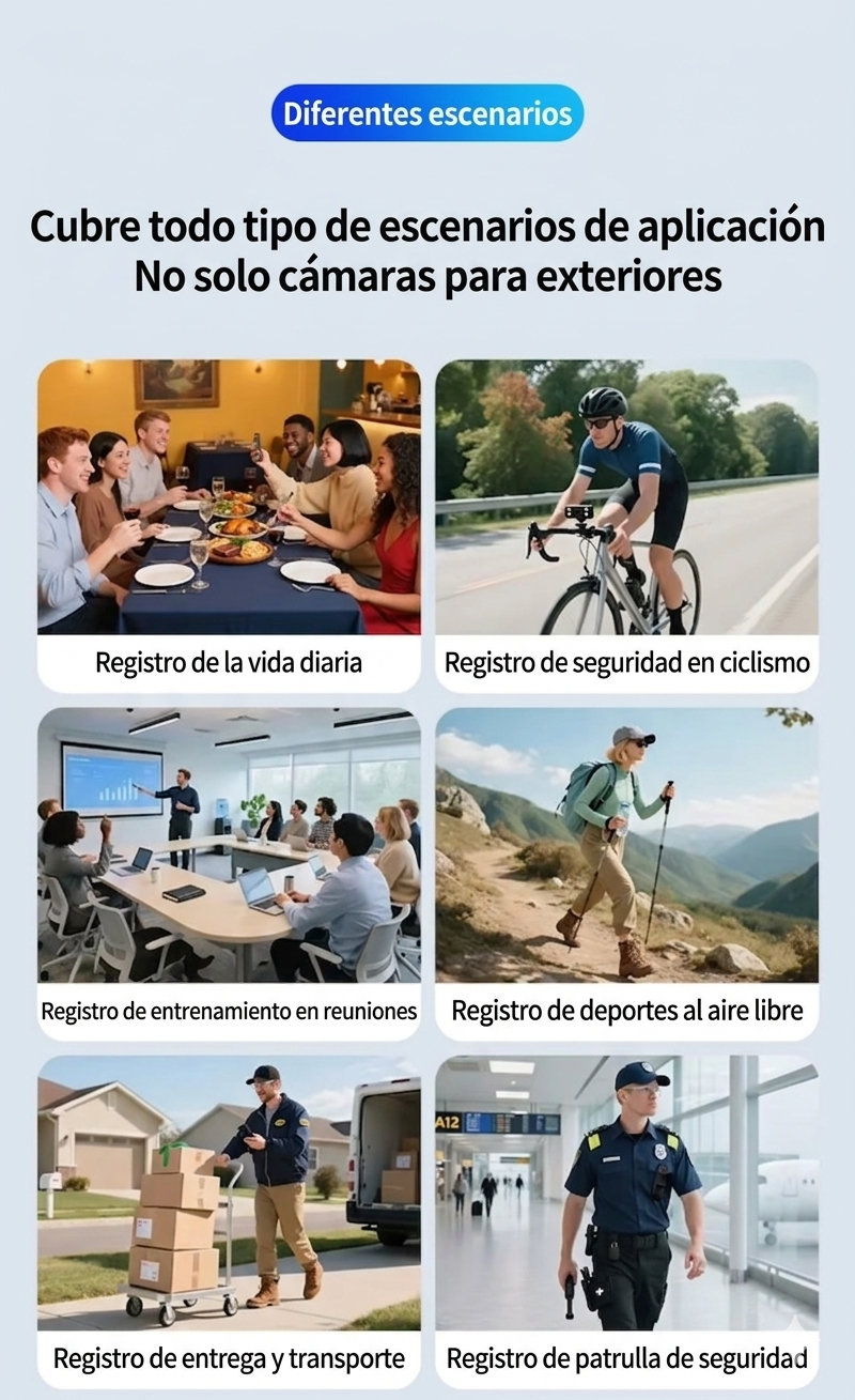 Cámara Corporal HD 1080P con Luz