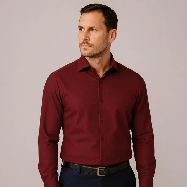 ¡OFERTA 2X1! Camisa Slim Fit Anti-Arrugas: Elegancia Impecable sin Esfuerzo.